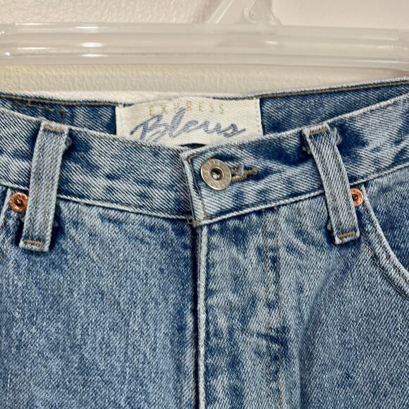 Express Blues Vintage Jeans Women’s Size 5/6 Bootcut Y2K Raw Hem - Picture 4 of 7